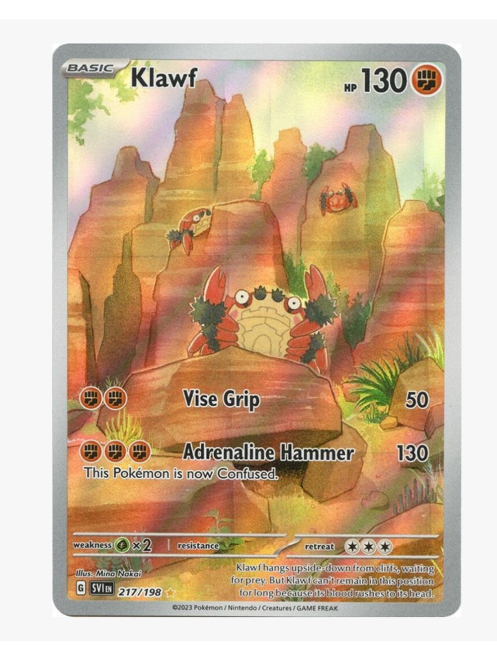 Klawf Pokémon Card - Scarlet & Violet